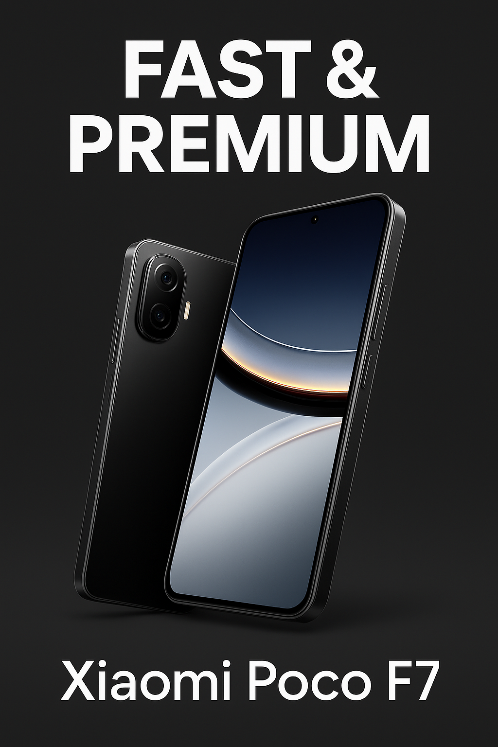 Xiaomi POCO F7 (Global Version) 12GB RAM + 256GB Storage Black